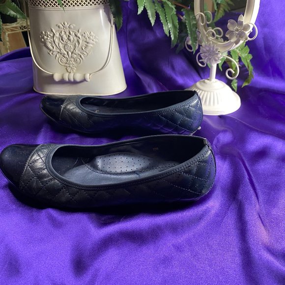 📌 Vaneli Quilted Leather Cap Toe Ballerina Flats - Picture 3 of 15